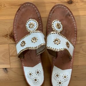 Jack Rogers Nantucket Gold Sandal ☀️